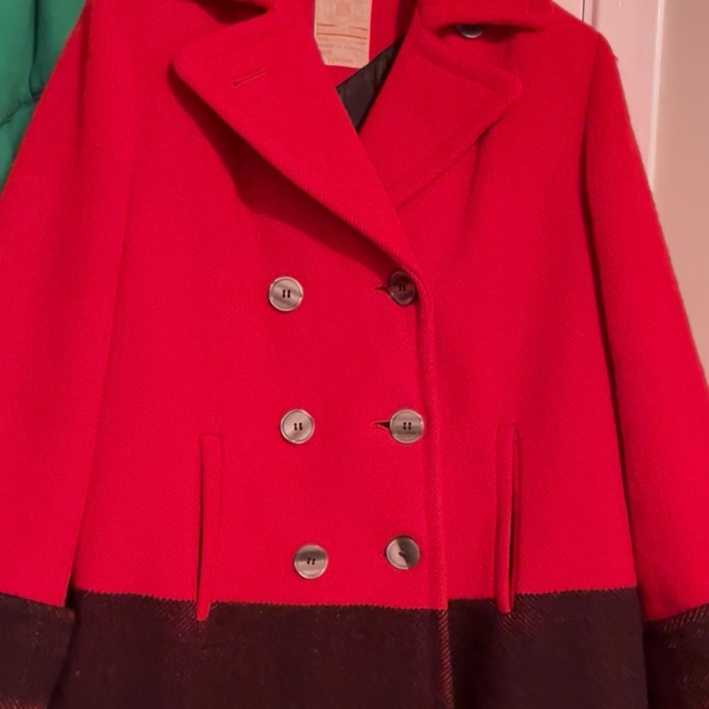 Almost New Vintage Hudson Bay 100% wool iconic coat S/M